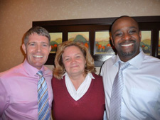 Barry MacDonald, Diane Wood, and Serge Edouard